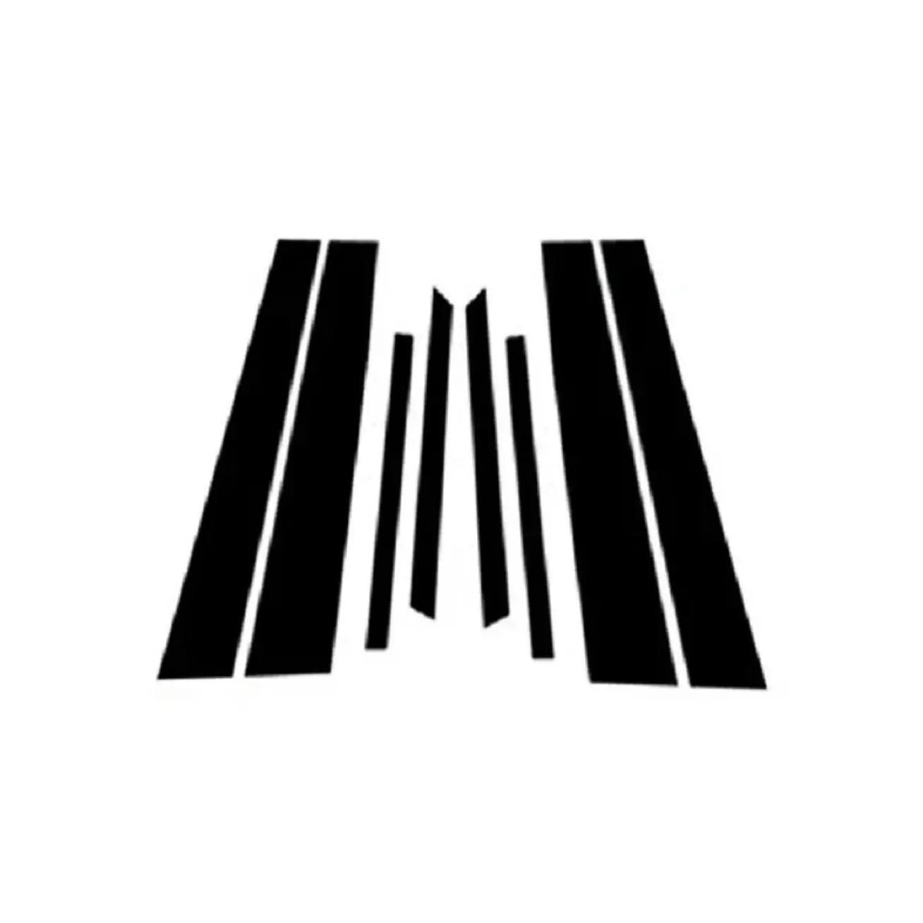 

8Pcs Door Window Pillar Posts for BMW X6 F16 2015 2016 2017 2018 2019 Trim Molding Cover Stickers Accessories Decoration