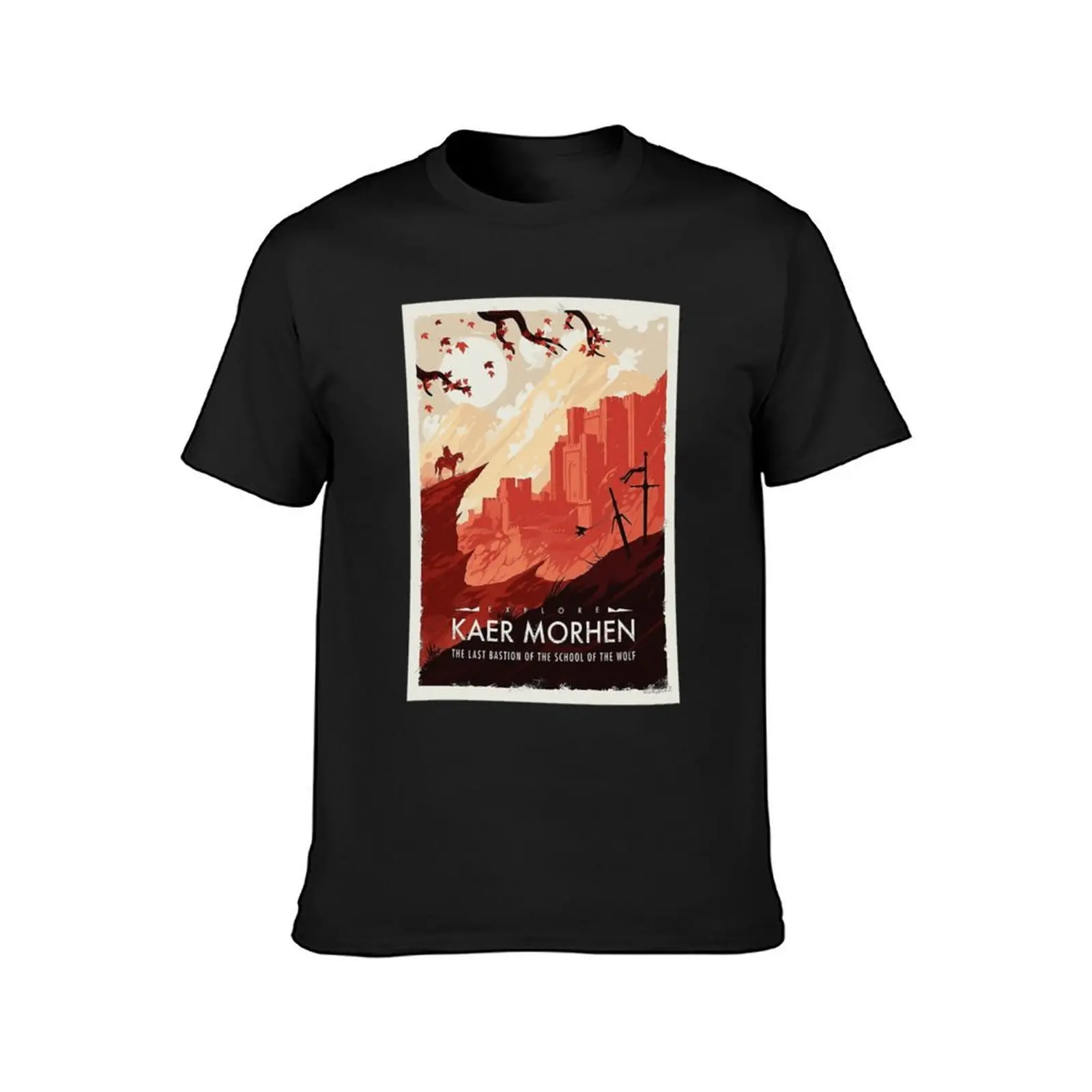 Kaer Morhen Poster T-Shirt oversizeds hippie clothes plain black t shirts men