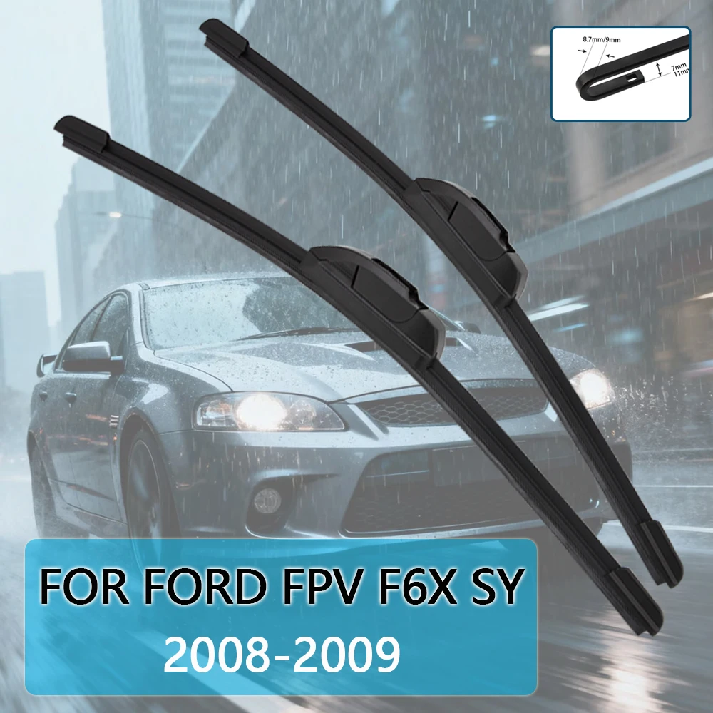 

Для FORD FPV F6X SY 2008-2009 22 ''+22'' щетка стеклоочистителя автомобиля передние дворники подходят U-образный крючок рычаг лобовое стекло авто щетки стеклоочистителя
