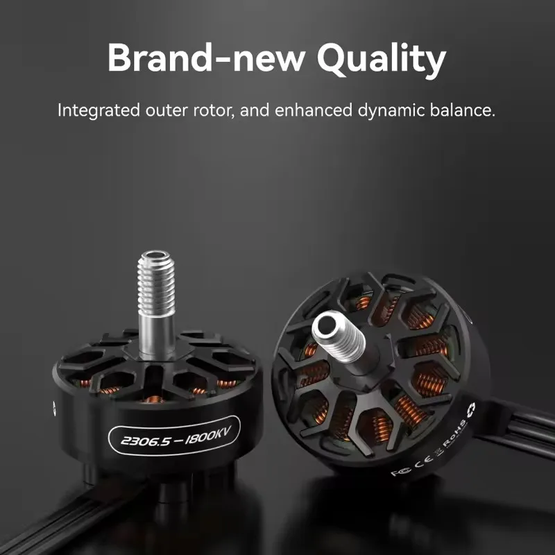SpeedyBee 2306.5-1800KV Supporto motore brushless 6S Lipo Motor per Master5 V2 5 pollici FPV Racing Freestyle Quadcopter
