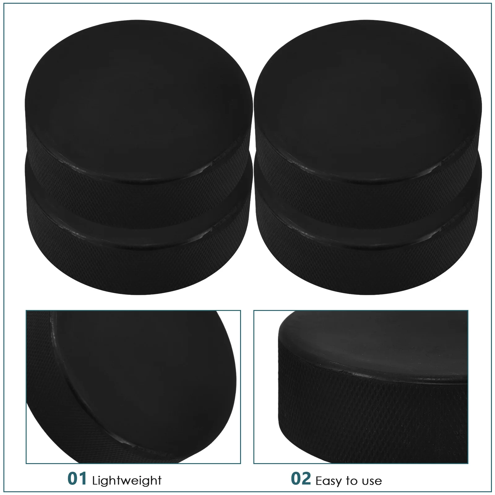 4 قطعة هوكي الجليد قابلة لإعادة الاستخدام عفريت دائم مقاومة للاهتراء سطح أملس للتدريب ممارسة الرياضة استخدام كرات الصولجان الهوكي مجموعة #4