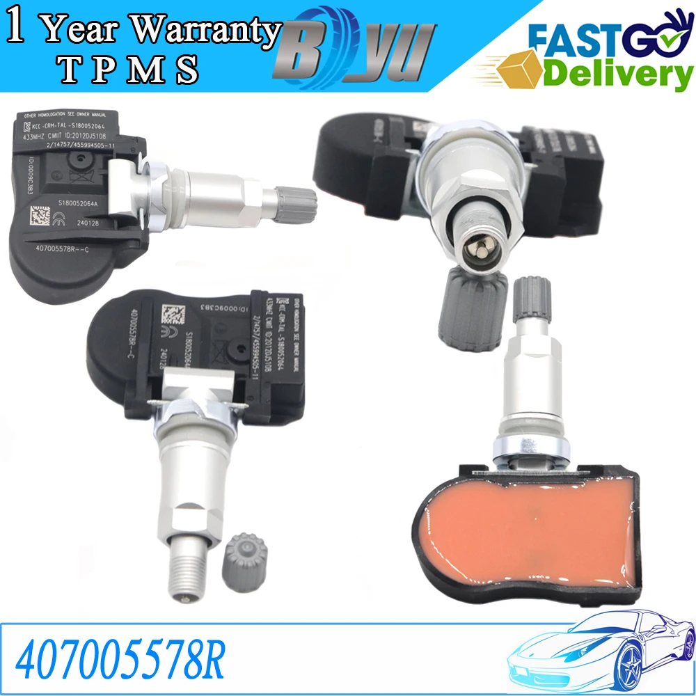 

Tire Pressure Monitor TPMS Sensor 407005578R 433MHz 7701476635 407001859R