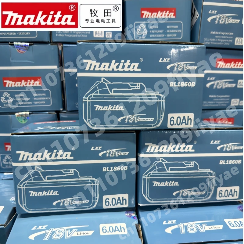 

100% Оригинальный литиевый аккумулятор Makita 18В 6Ач (BL1840, BL1830B, BL1850B, BL1850, BL1860, BL1815) для замены