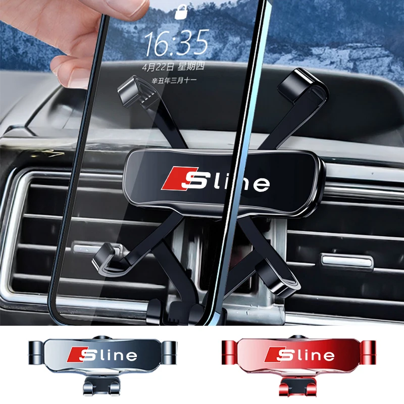

Car Air Vent Mounts Stand GPS Gravity Navigation Bracket Car Accessories for Audi SLINE S3 RS4 A4 B5 B6 A3 8P A5 A6 A1 A7 A8 Q3
