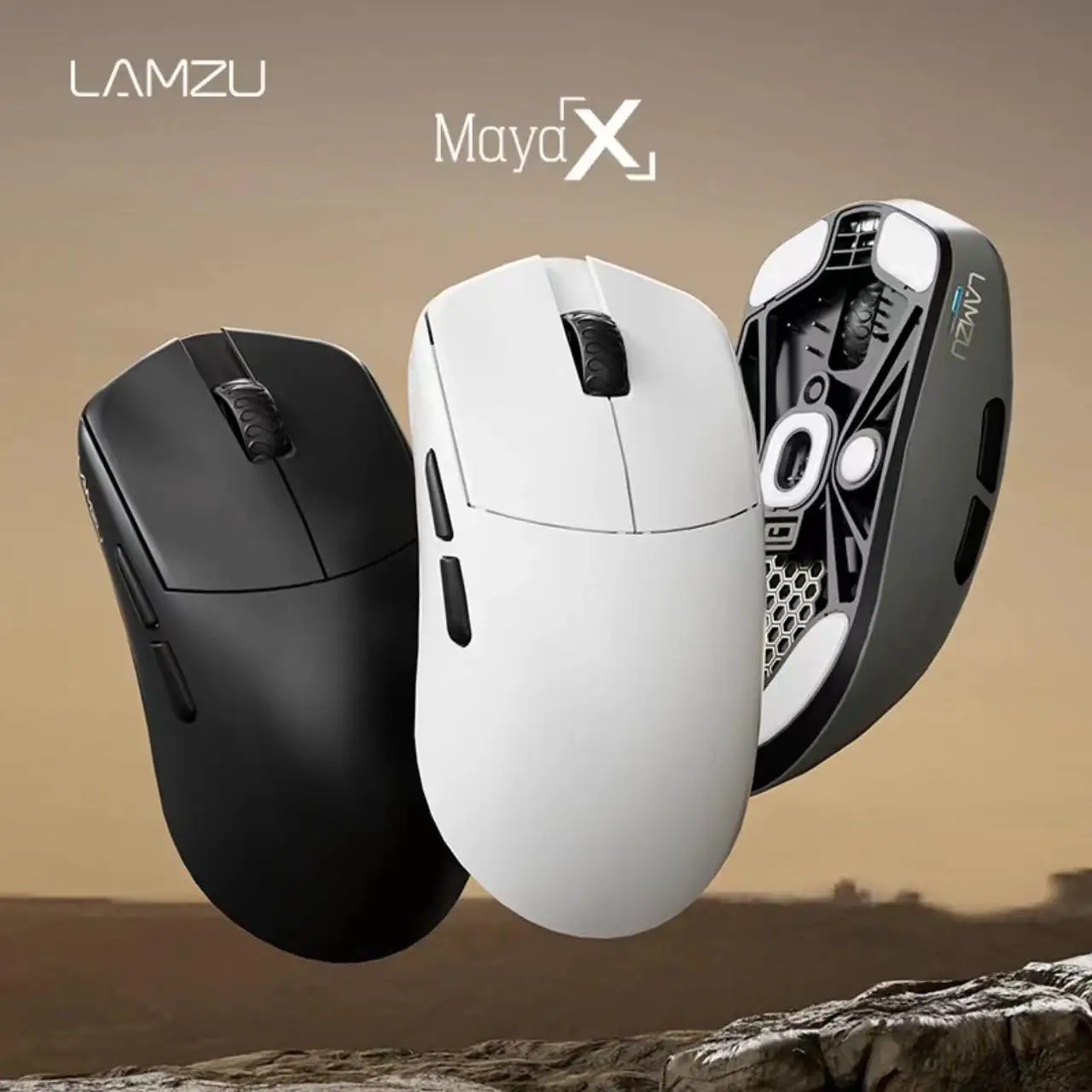 LAMZU Maya X  Wireless Mouse 8K Lightweight PAW3950 Sensor Duel Mode E-sport Gaming Mouse Low Delay Pc Gamer Accessories Gifts