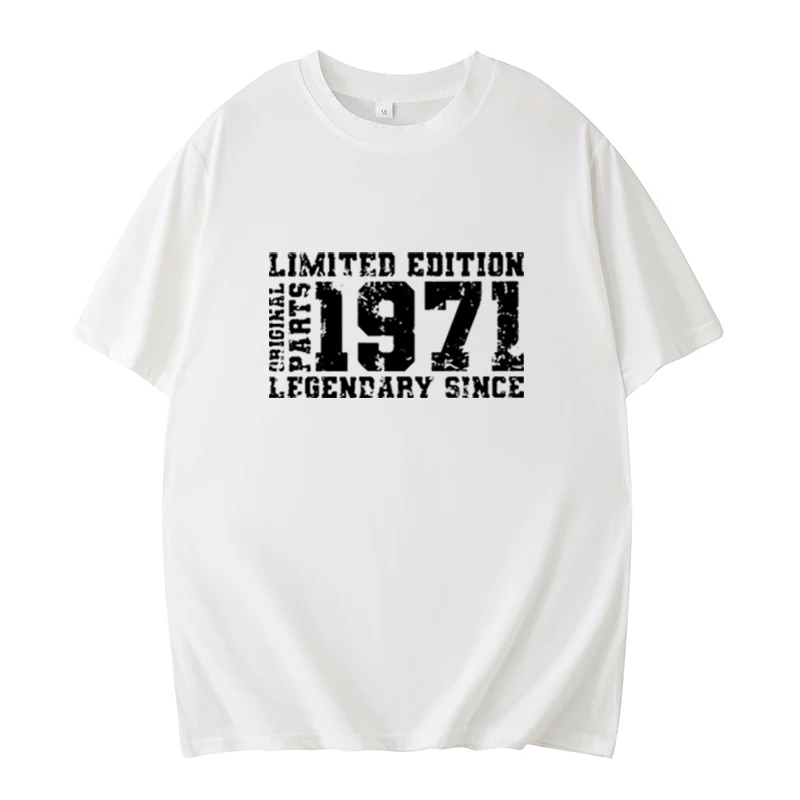 Made in 1971 Birthday Gift Printed Joke T-Shirt,Awesome Husband Casual Short Sleeve,Limited Edition and 1971 T-Shirt,Unisex 2024