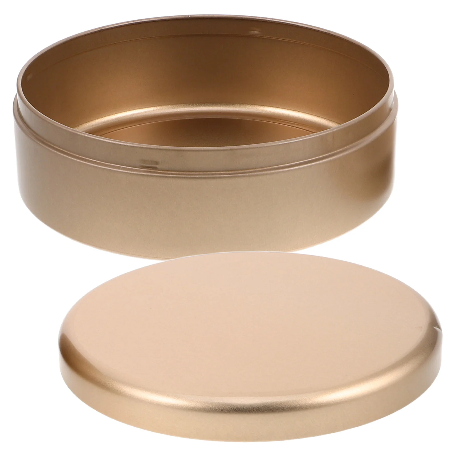 

Candy Gift Box Empty Tin Small Boxes for Treats Metal Jewelry Round Tinplate Container