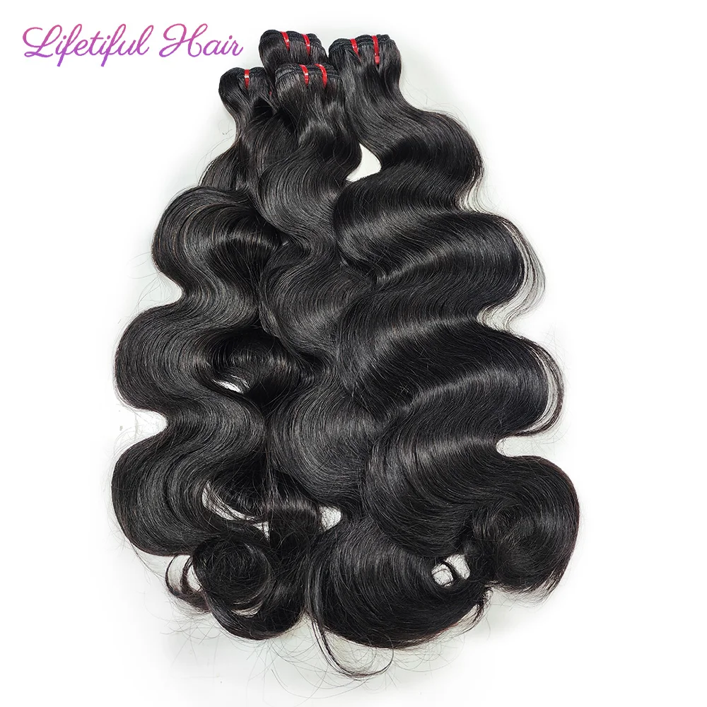 15A Body Wave Super Double Drawn Vietnamese Raw Bundles Human Hair Raw Virgin Hair Natural Color  Weft 10