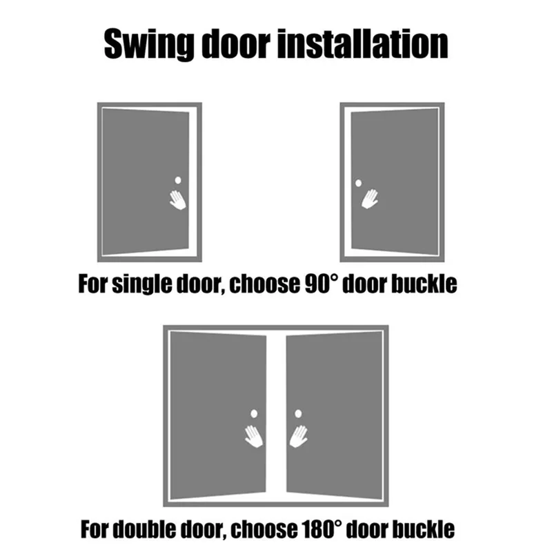 A37T-Latch For Door 90 Degree Heavy-Duty Security Latch Anti-Burglary Reinforcement Lock Sliding Wear-Resistant Home