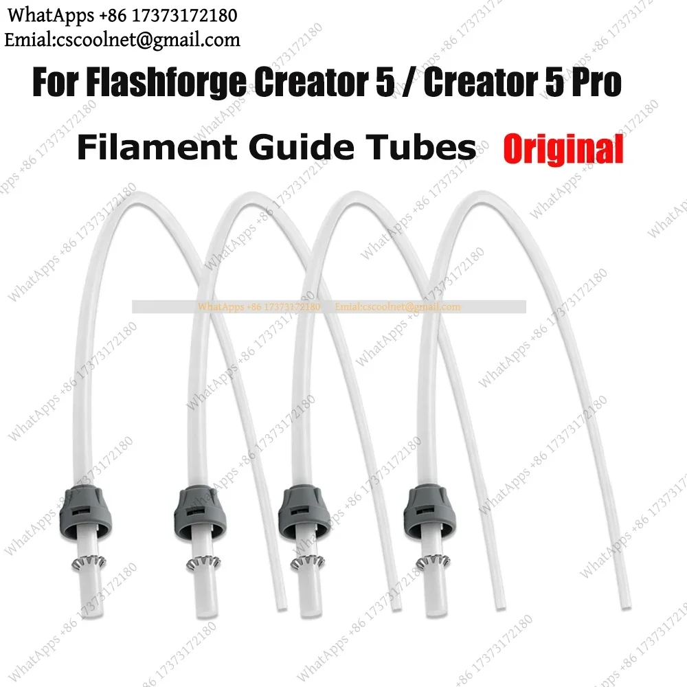 k06 Filament Guide Tubes With Outlet Collets For Flashforge Creator 5 C5 Pro 3D Printer Extruder Replacement Parts