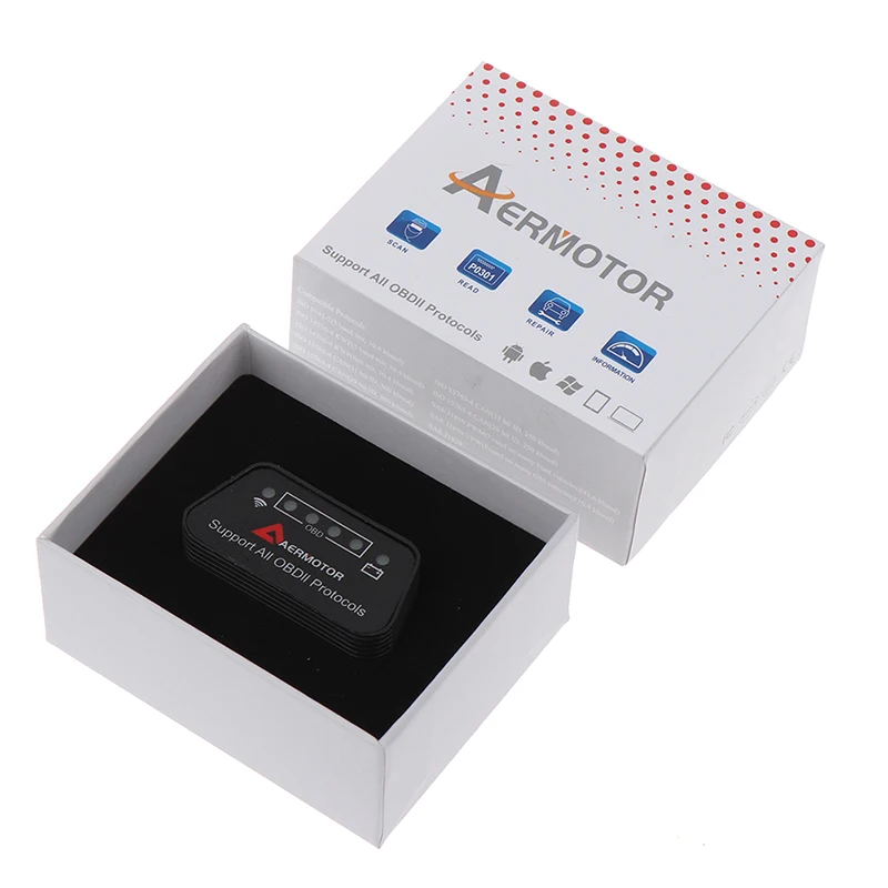 قارئ رموز ELM327 V1.5 OBD2 ماسح تشخيصي للسيارة ، واي فاي ، بلوتوث ، أدوات تشخيص ، دعم نظام أندرويد ، IOS #4