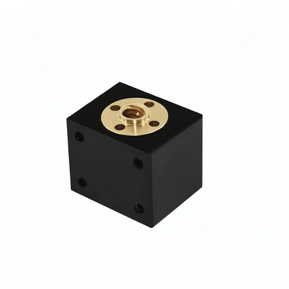 T8 Lead Screw Nut Aluminum Mount For 3D Printer DIY Repair Part Square Conversion Block Z Axis Stabilizer