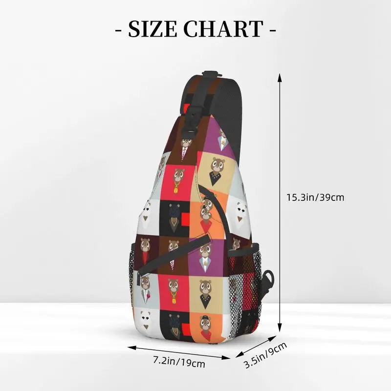 Cool Pop Art Kanye West Beer Crossbody Sling Rugzak Mannen Schouder Borst Tassen Voor Reizen Fietsen