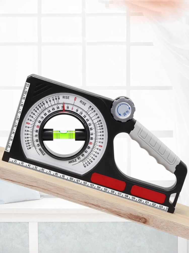 

Portable Mechanical Slope Meter Magnetic Multifunction Slope Measuring Instrument Angle Meter Slope Ruler Protractor Ruler