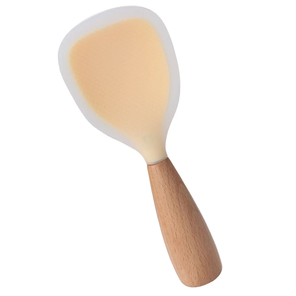

Cooking Spoon Silicone Rice Pot to Make Paddle for Serving Silica Gel Spatula Compact Scooper