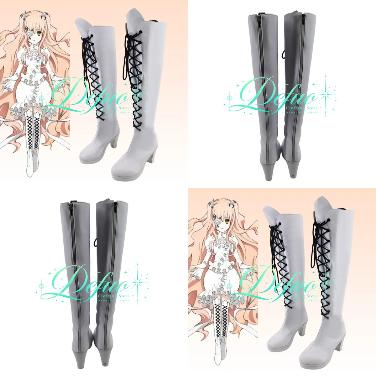 Anime Character Kirakishou Cosplay Shoes Custom Boots Gothic Lolita Convention Performance Handmade Costume Footwear