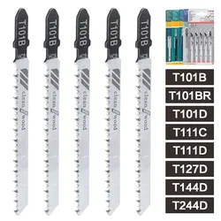 STONEGO T Shank Saw Blade For Wood/Metal Cutting T101B T101D T144D T101BR T244D T127D T111C T111D 100mm HCS Jigsaw Blade Set