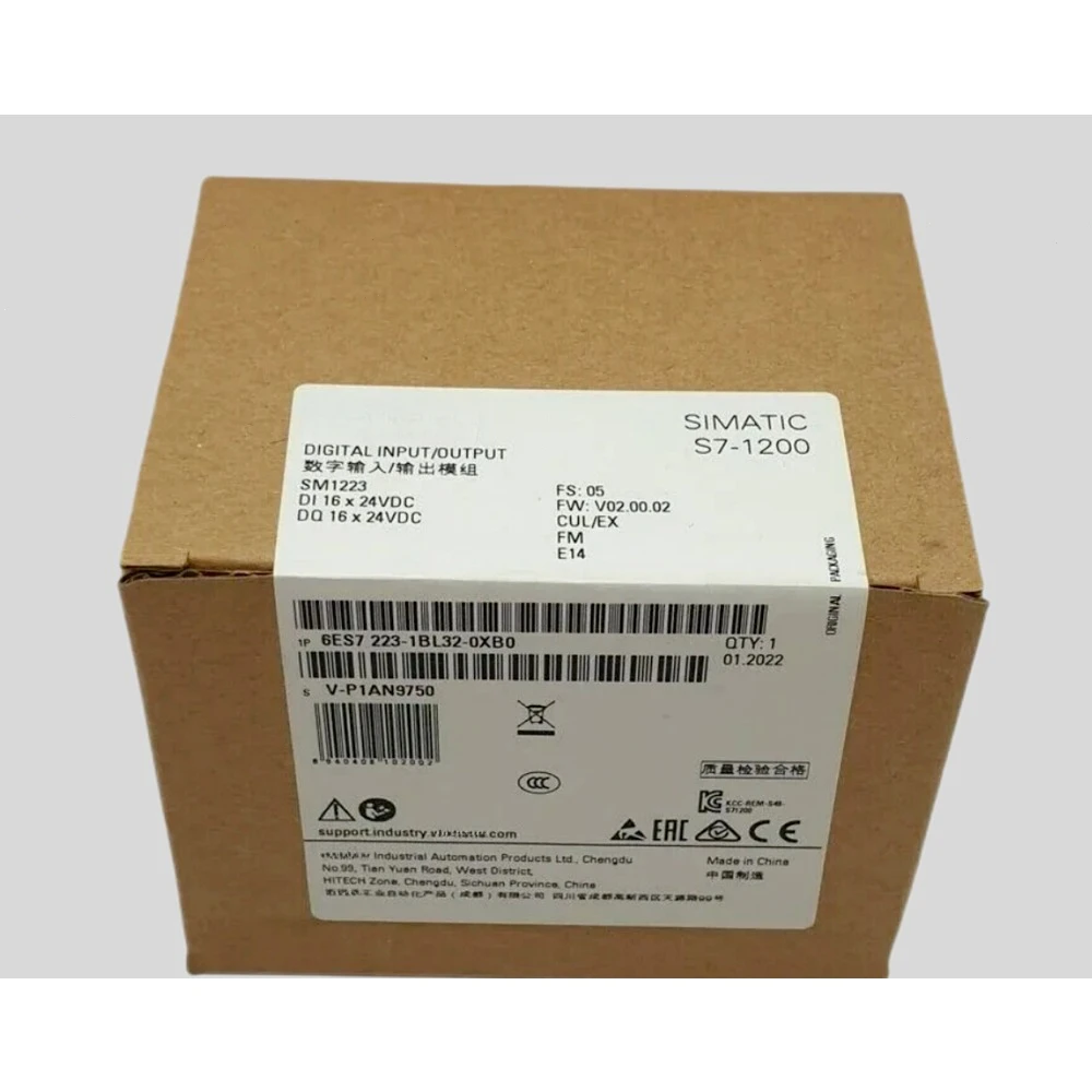 

NEW 6ES7223-1BL32-0XB0 6ES7 223-1BL32-0XB0 SIMATIC S7-1200 Digital I/O SM 1223 16DI/16DO PLC Module