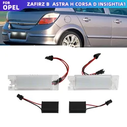 2Pcs Canbus Car LED Number License Plate Light for Opel Vectra C Astra H Zafira B Insignia Corsa C Meriva A Tigra B Lamp