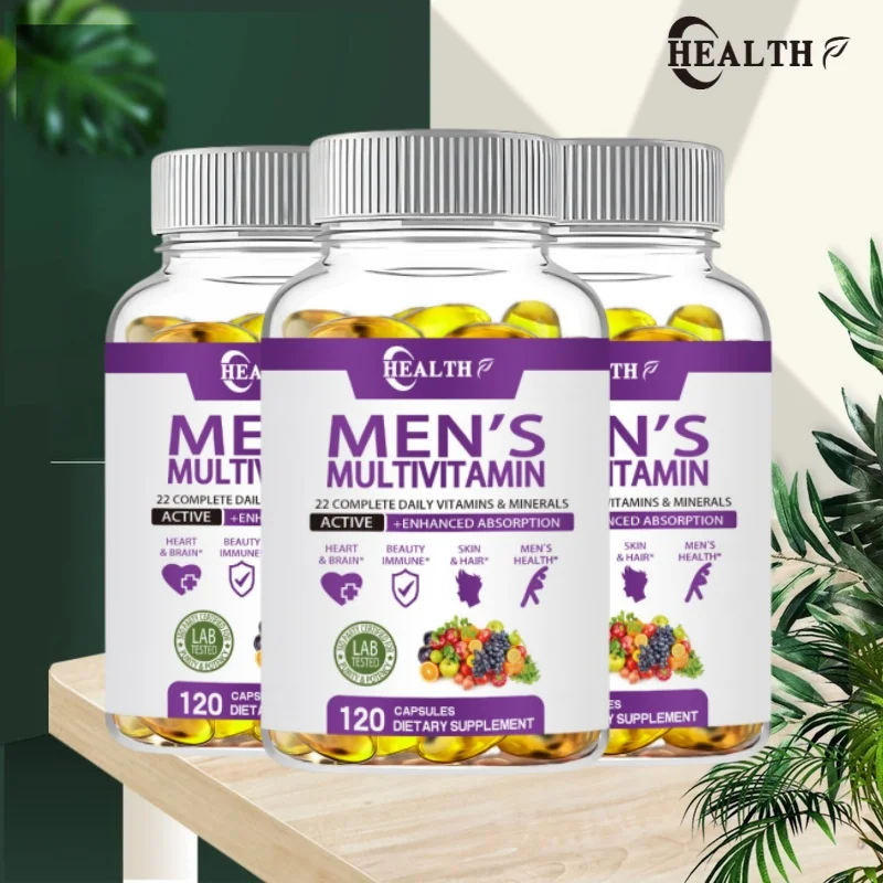 HEALTH Men\'s Daily Multivitamin - for immunity, energy, weight management support and overall health - Dietary Supplement