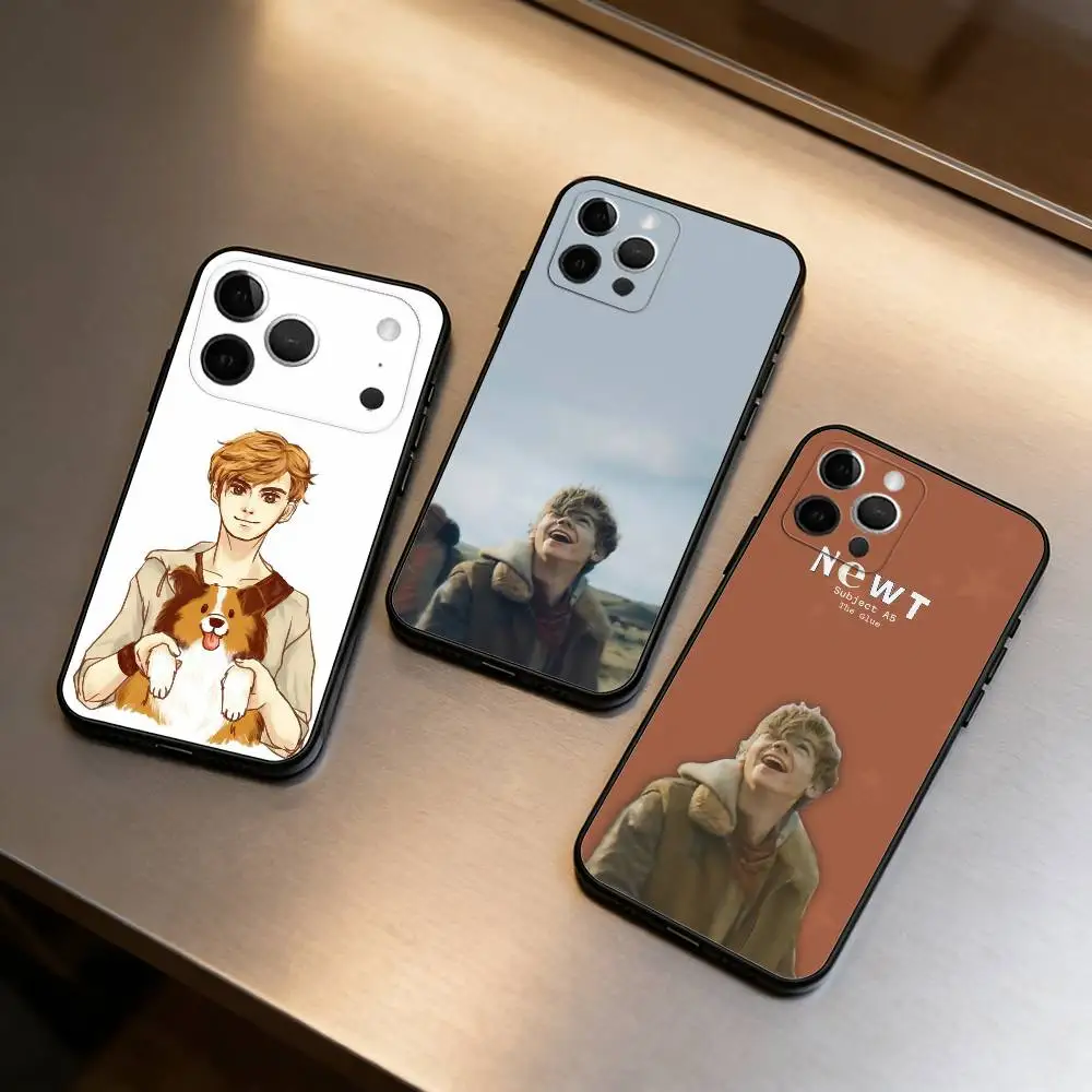 

M-Maze R-Runner Newt Phone Case For iPhone 17,16,15,14,13,12,11 Plus,Pro Max,Soft Silicone Black Cover