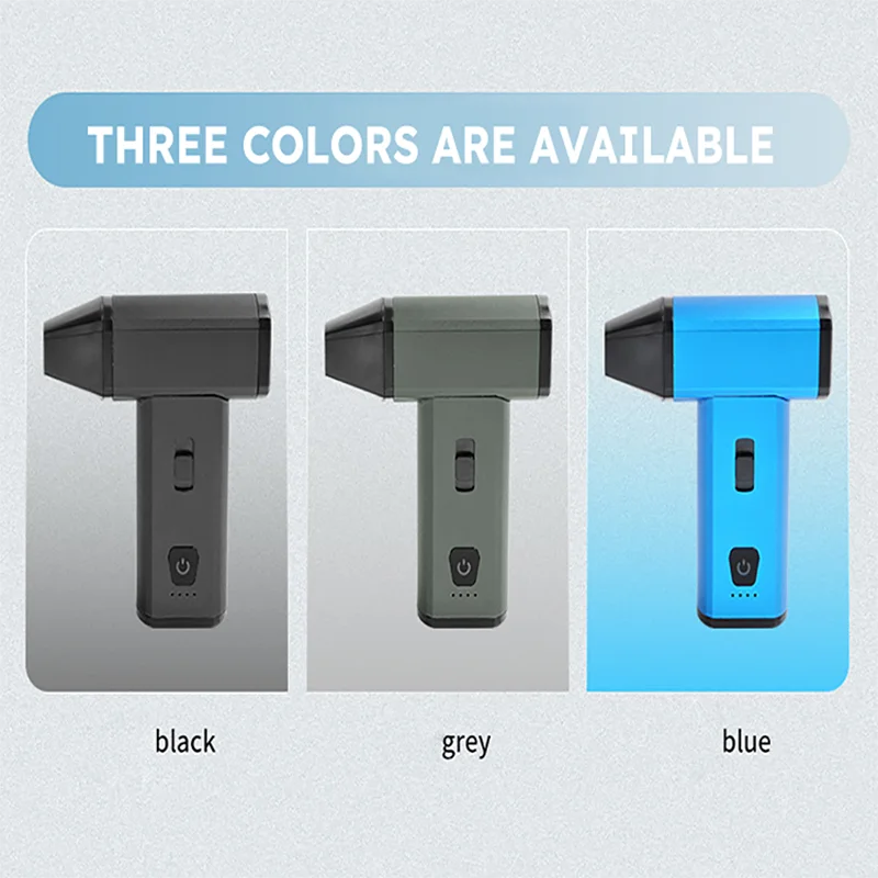 130000 RPM เครื่องเป่าลมที่มีประสิทธิภาพพัดลมเทอร์โบมือถือพัดลมเทอร์โบเจ็ทมอเตอร์ไร้แปรงรุนแรง Jetdry Blower การชาร์จ Type-C ﻿