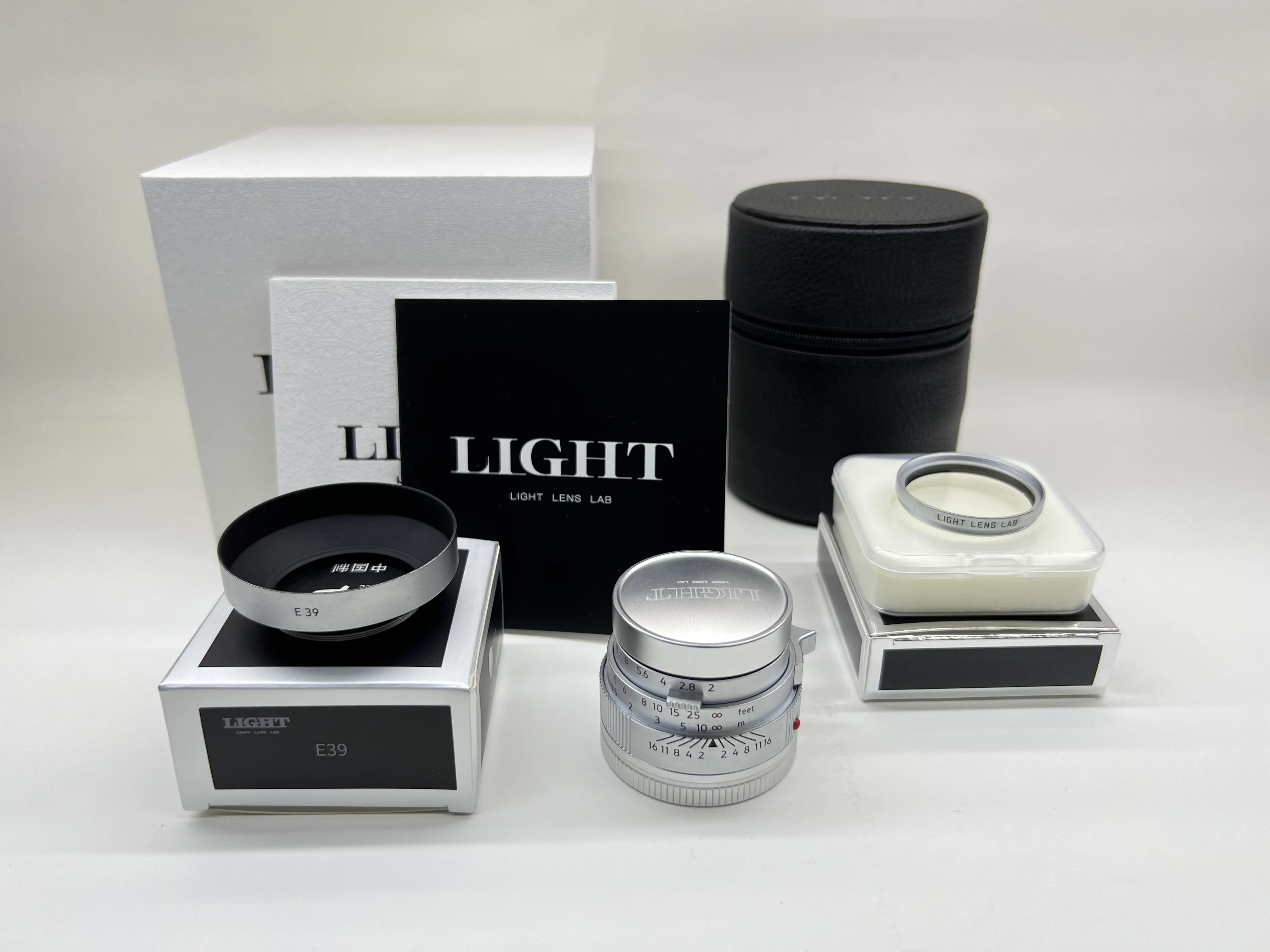 라이트 렌즈 랩 50mm F2 렌즈 실버 크롬 (라이카 수믹론 라이카 M10 M11 M M3 M6 M240 M4 렌즈 라이카 M 렌즈 풀 프레임용)