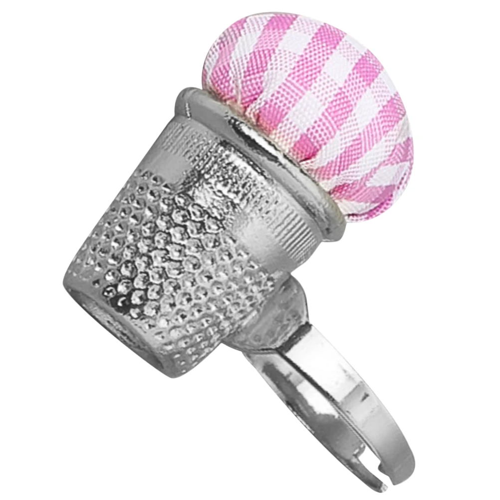 

Reusable Finger Pin Cushion Metal Cotton Sewing Needle Holder Compact Wear-Resistant Practical Sewing Tool Lovely Accessory