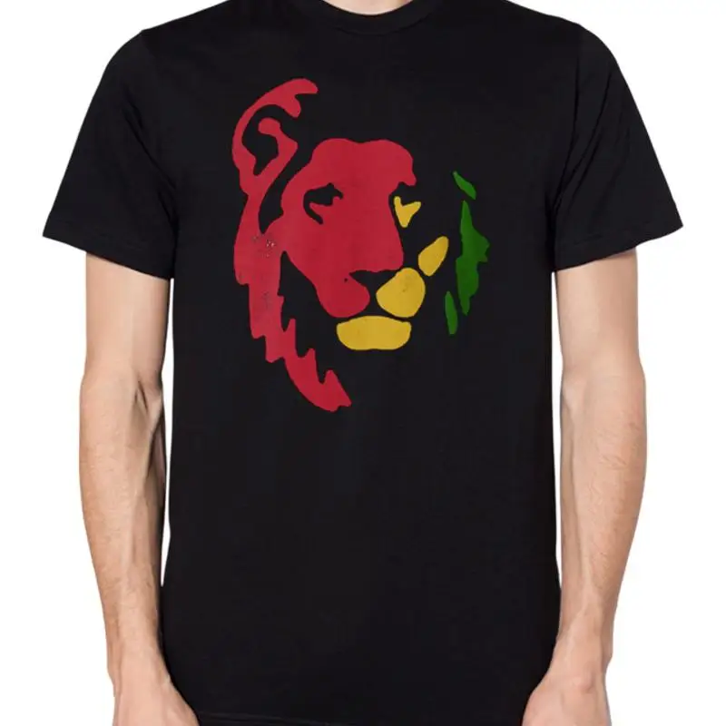 

Футболка Lion для мужчин и женщин Rasta Reggae Rastafarian Top