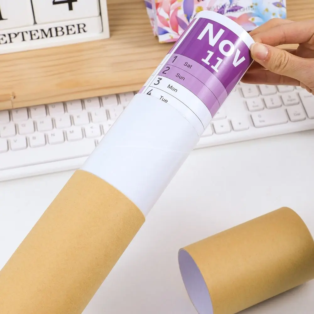 

Durable 42x100cm 2026 English Calendar Colorful Creative 12 Month Calendar INS Notes Large Size Calendar Home Use