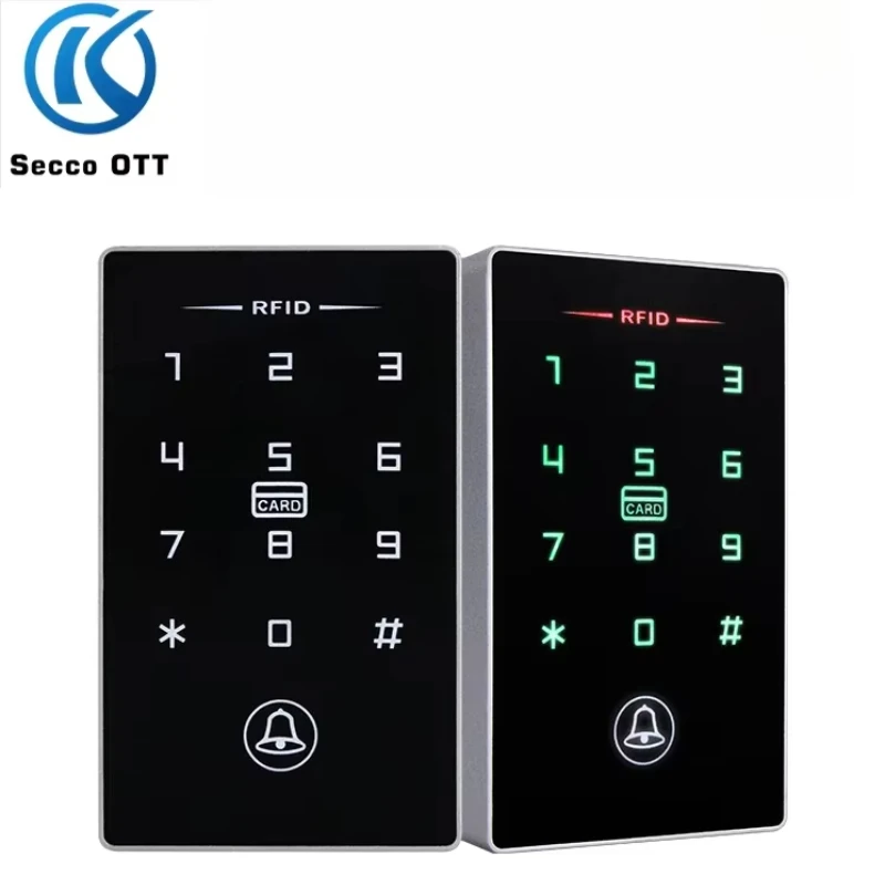 

125khz dual frequency waterproof password touch access control machine controller glass door swipe integrated magnetic door lock