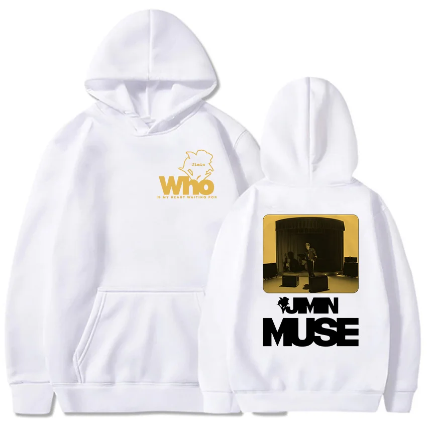 Muse Album Jimin Band Member Hoodies Who Is My Heart Waiting for Flower Printing Sweatshirts Harajuku Hip Hop Streetwear Hoodie