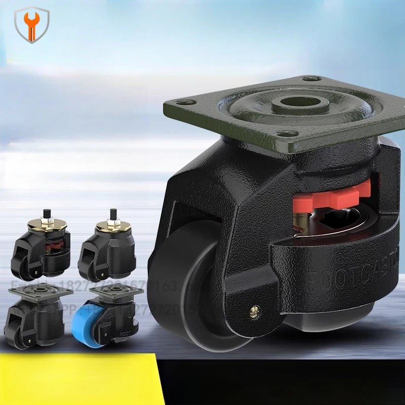 4 PCS Leveling Casters Heavy Duty Swivel Caster Wheels with Handle Design Height Adjustable Feet for 40F60F80F100F120FS