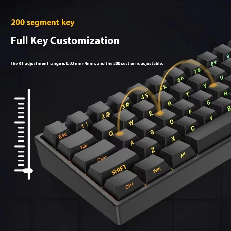 Irok ND63 Pro Magnetic Switch Mechanical Keyboard Wired RGB Backlight Hot Swap Customize Gaming E-Sports Keyboard Low delay - Image 2