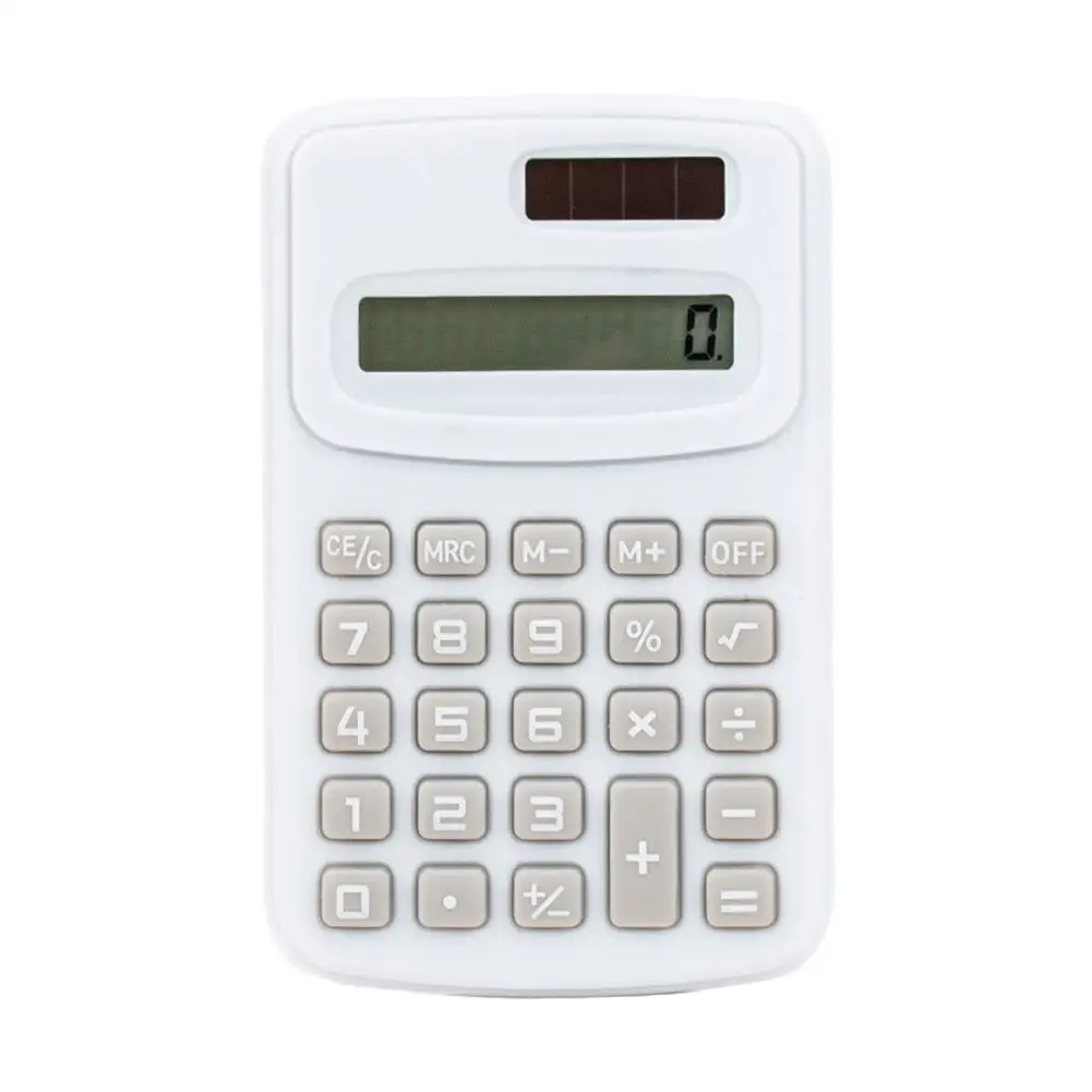 Kleiner Solar-Rechner, tragbarer Taschenrechner, niedlicher 8-stelliger LCD-elektronischer Heimbüro-Rechner für Kinder, Grundschulrechner – Detail 17