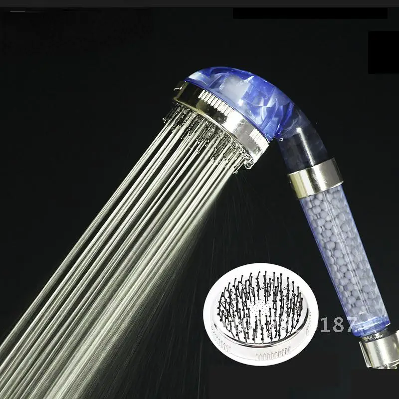 

Zhangji Women's Adjustable 3 Jetting SPA Filter Handheld High Pressure Shower Head Water Saving Comb Massage Nozzle suitable