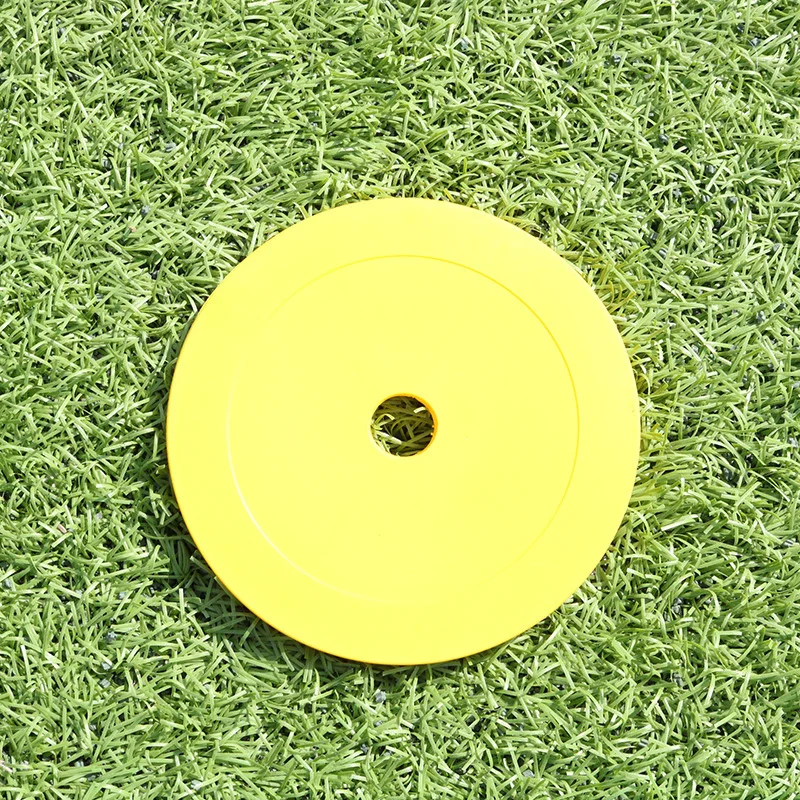 Placa plana con logotipo redondo para entrenamiento de fútbol, disco de obstáculos, almohadilla de señal, accesorios de entrenamiento de agilidad