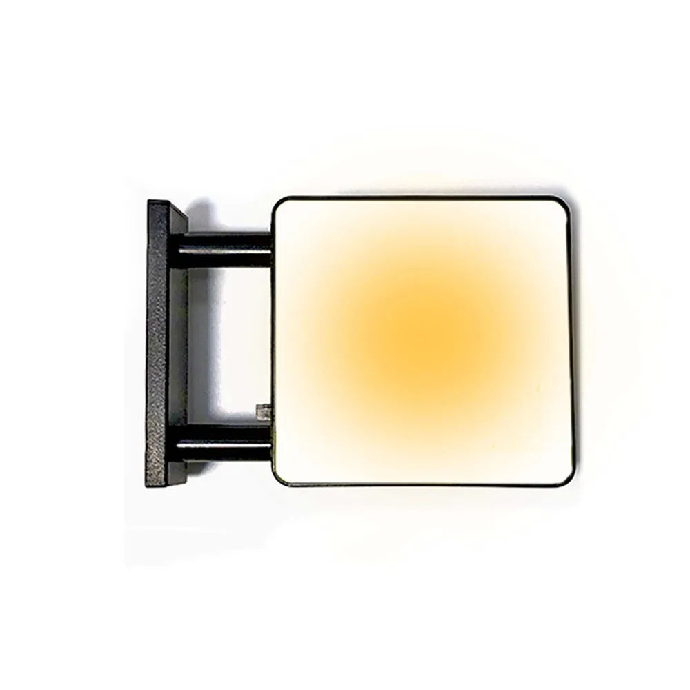 Miniature LED Refrigerator Magnet Light Sign No Pattern Energy Saving DIY Glowing Fridge Magnet Magnetic Base Round Square