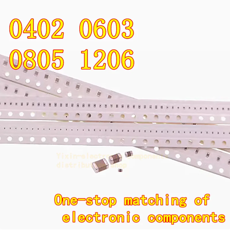 

0402 uF 100PCS 0.5pF - 10uF 10pF 100pF 1nF 10nF 15nF 100nF1uF 0.1uF 2.2uF Multilayer Ceramic Capacitor 4.7uF 1uF 0.1uF 2.2uF