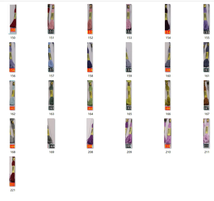 Cross stitch Threads Cross-stitch thread, boxed branch thread, embroidery thread, embroidery floss,  150-221 color options