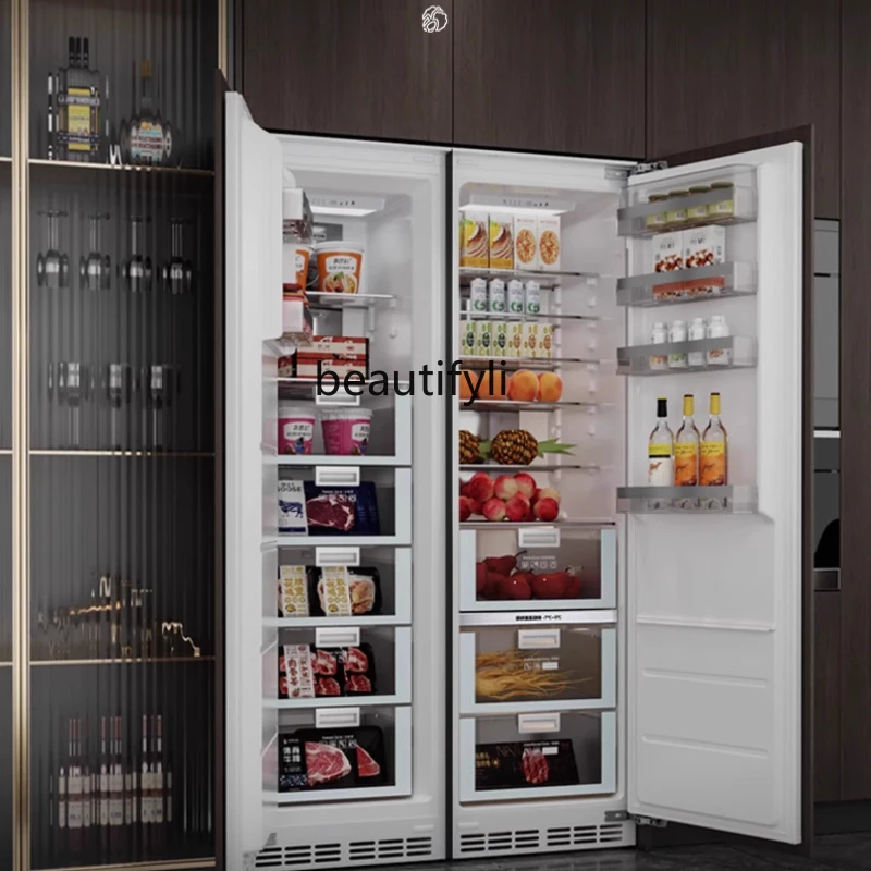 

Fully embedded refrigerator ultra-thin embedded within 600mm hidden cabinet integrated zero embedded