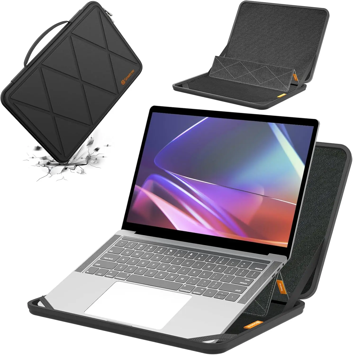

Laptop Sleeve Case 14 inch,Shockproof Protective Laptop Cover Carrying Computer Bag with Stand for 14" HP Chromebook x360 Laptop