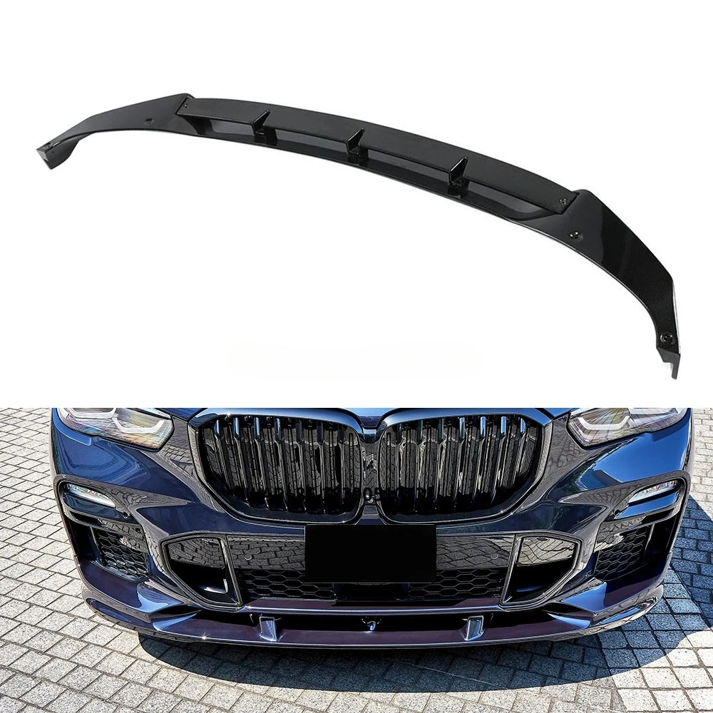 

WET Carbon Fiber for X5 G05 Front Lip Spoiler Car Body Kit Performance Styling Front Bumper Splitter Auto Accessories
