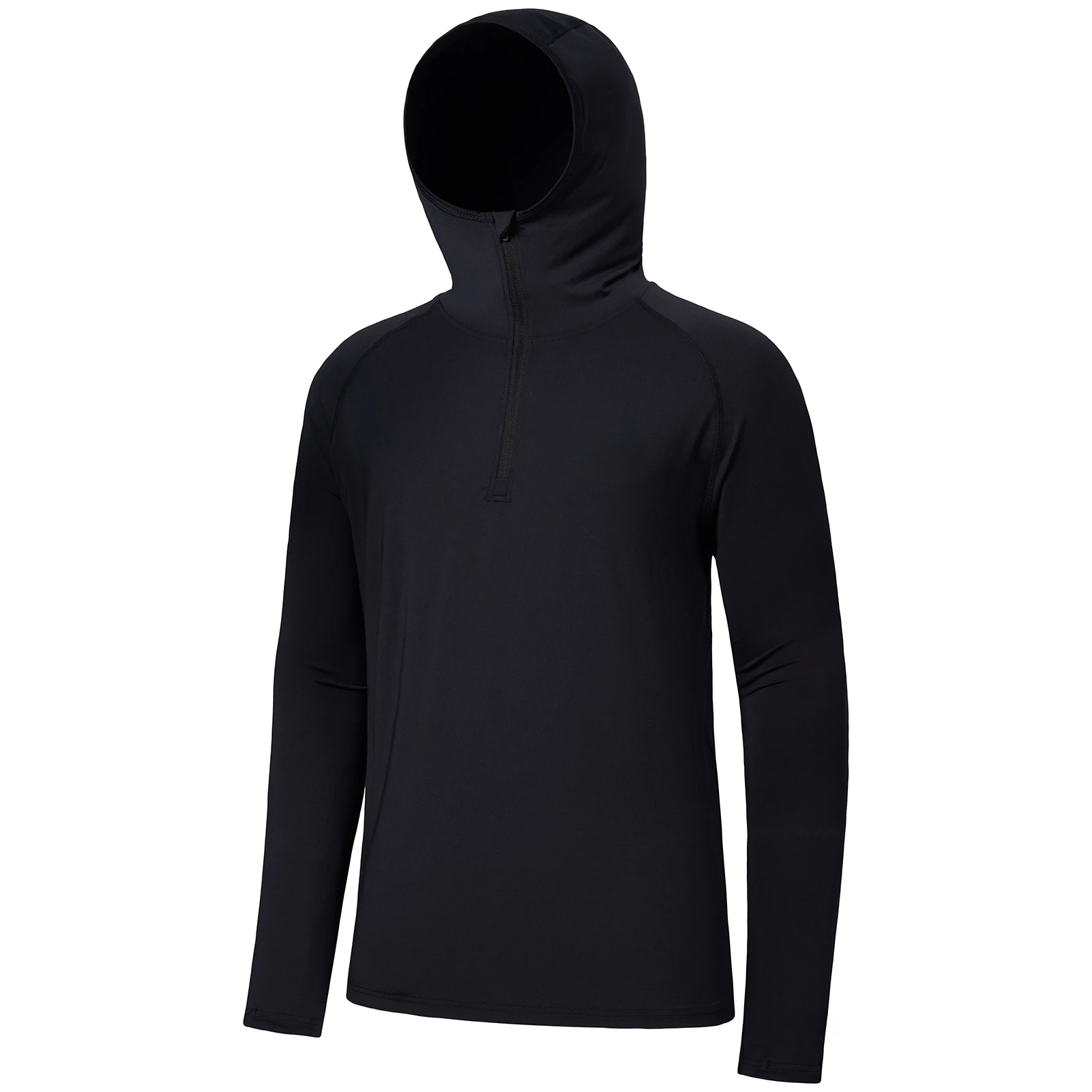 Men’s  Fishing Hoodie Shirt UPF 50+ Quick Dry Performance Long Sleeve Sun Protection Jersey