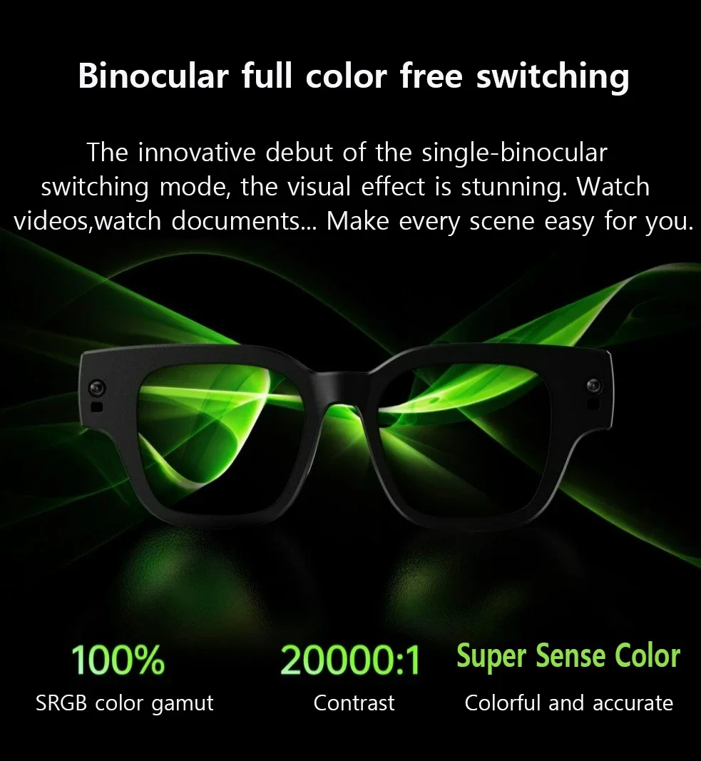 INMO AIR2 Smart AR Glasses Wireless Full Color Double Eyes 1080p With Camera Automatic voice translation AI glasses