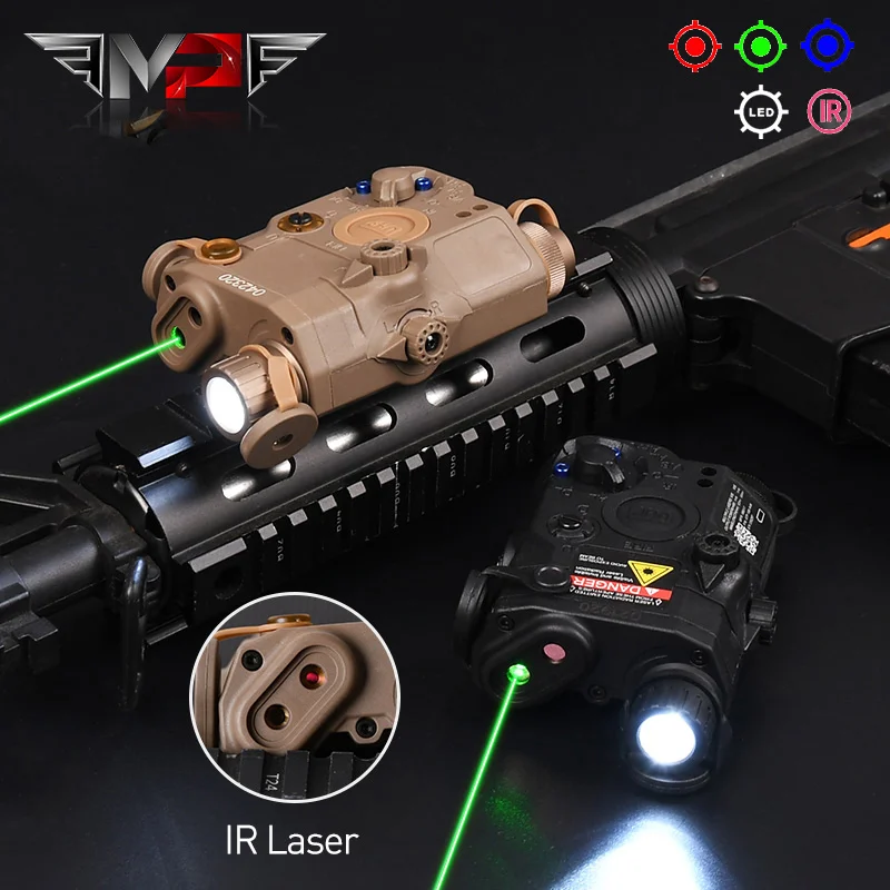 WADSN Tactical Airsoft  PEQ-15 Red Dot Green Blue Indicator Laser Sight White LED Light Scout Lights Hunting Weapongun Accessery indicator navigation lights polycarbonate lens red silver boat indicator light for pontoon yacht skeeter 100% brand new