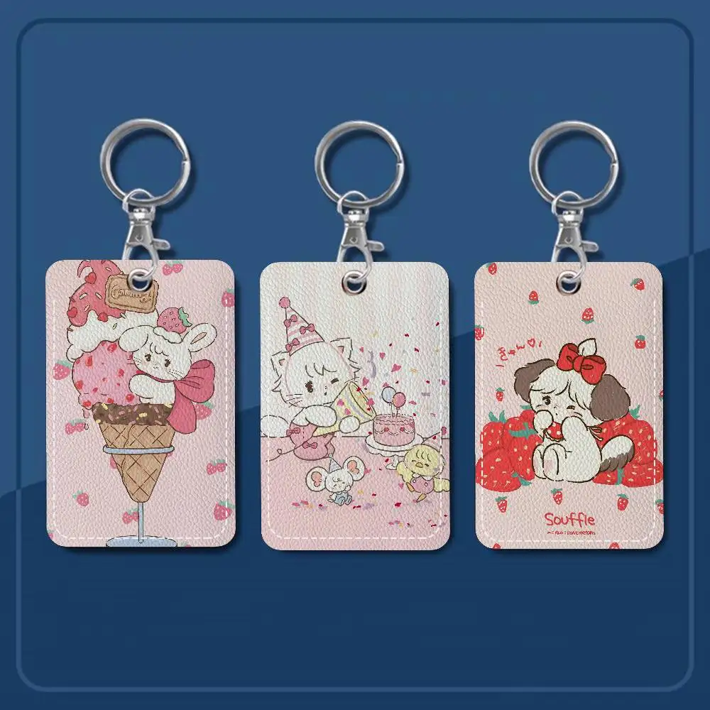 Popular M-Mikko Cute Cat Personalised Holder Suitable For Bank Card,Subway, Bus Card Wallet Card Case Badge Holder Keychain