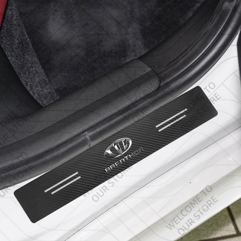 4/5PCS For Stinger GTS X Line Brenthon LOGO Sorento Ceed K5 K9 K3 Niro Rio Car Door Sill Stickers Trunk Anti-Scratch Decals view 2