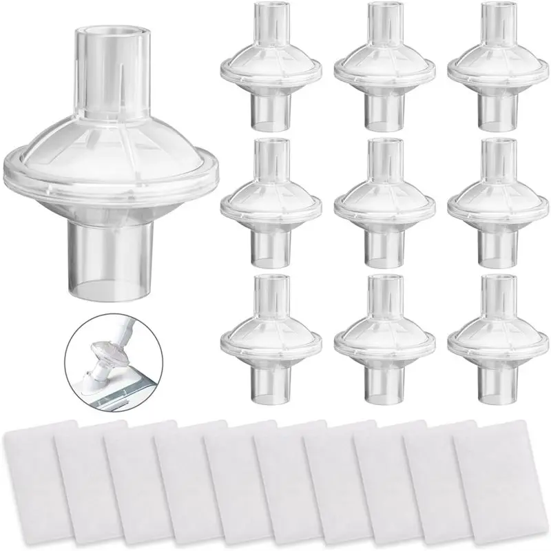 AEE6-20PCS CPAP Filters Kit, Universal CPAP Inline Filter And Disposable Replacement Filters For Aircurve 10, S9 Series