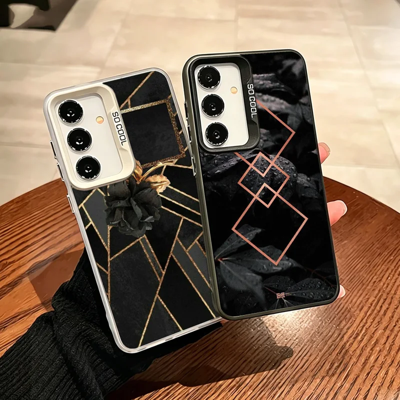 Random Shape Marble Geometric Phone Case for Samsung A57 A37 A27 A17 A56 A36 A26 A16 A55 A35 A25 A15 Galaxy A05S A06 A07 A50S A5